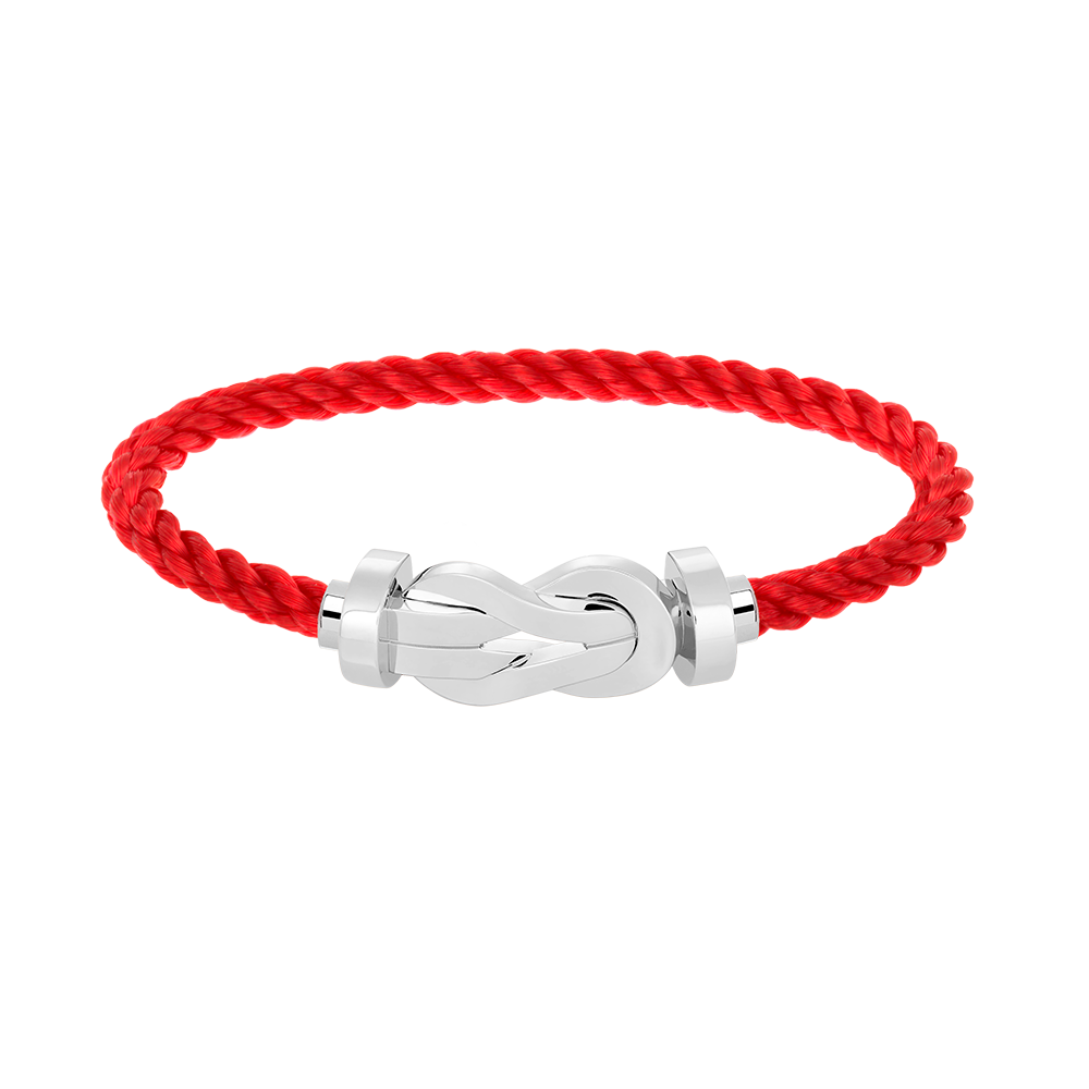 TimiCHANCE LARGE 8 FIGURE BUCKLE NO DIAMOND BRACELET SILVER