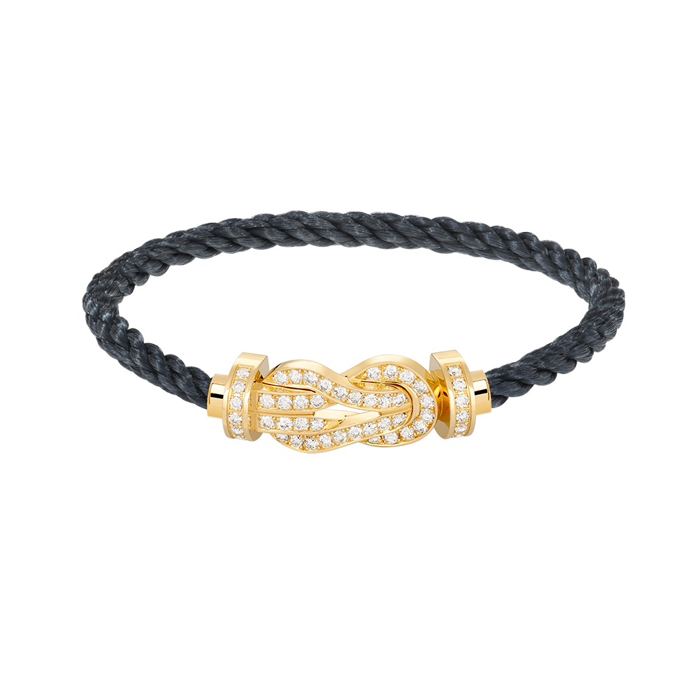 TimiCHANCE LARGE 8 FIGURE BUCKLE FULLDIAMOND BRACELET GOLD