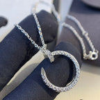 TimiJUSTE NECKLACE SILVER DIAMONDS