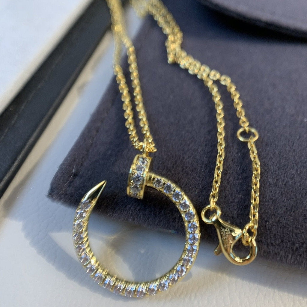 TimiJUSTE NECKLACE GOLD DIAMONDS