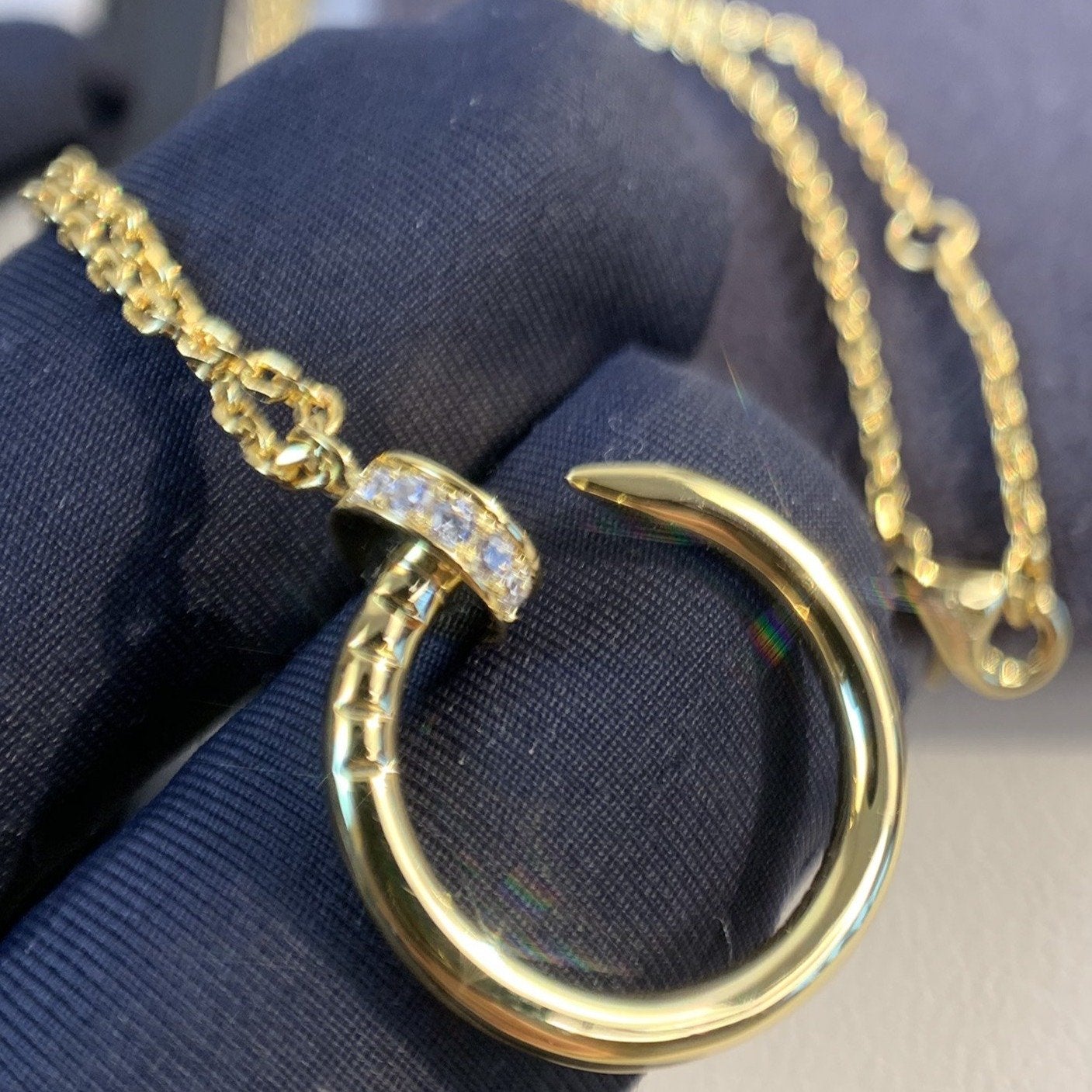 TimiJUSTE NECKLACE GOLD DIAMONDS