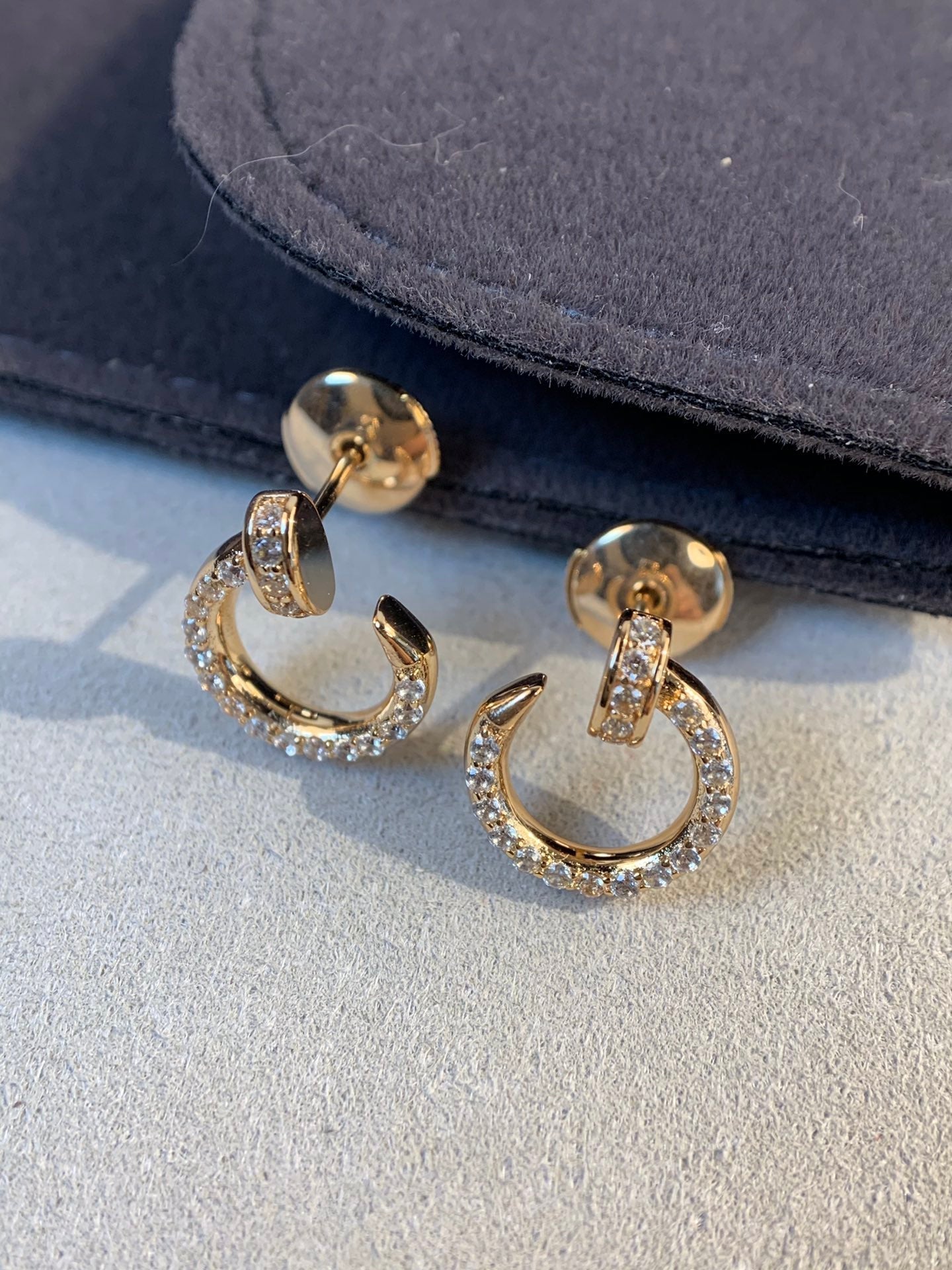TimiJUSTE EARRINGS GOLD DIAMONDS