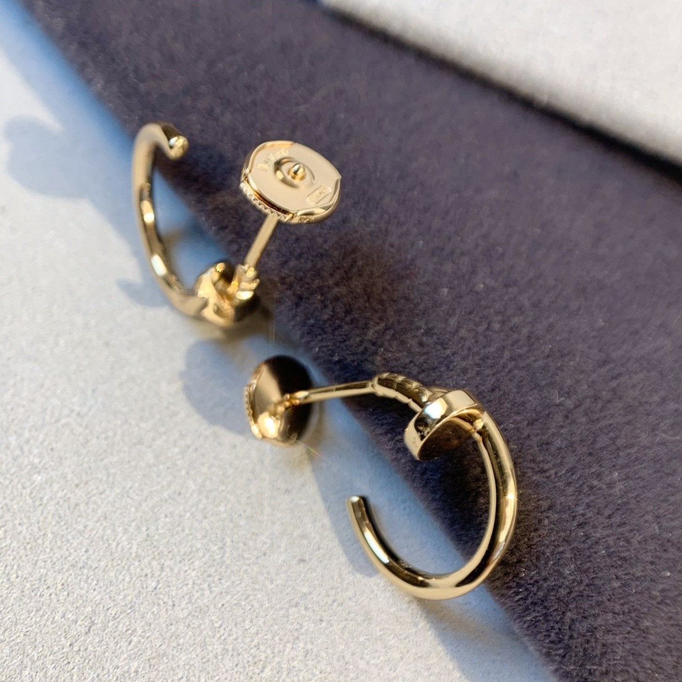 TimiJUSTE EARRINGS PINK GOLD