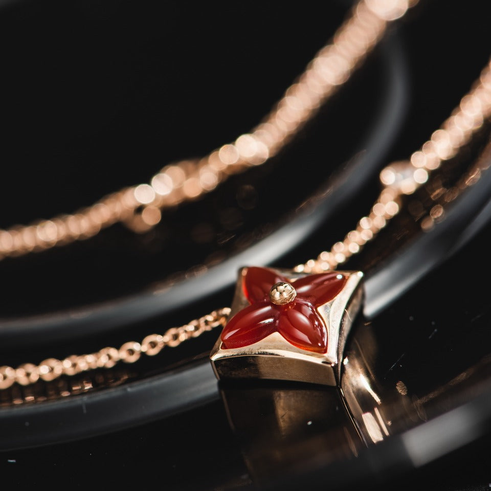 TimiSTAR NECKLACE PINK GOLD 1 DIAMOND