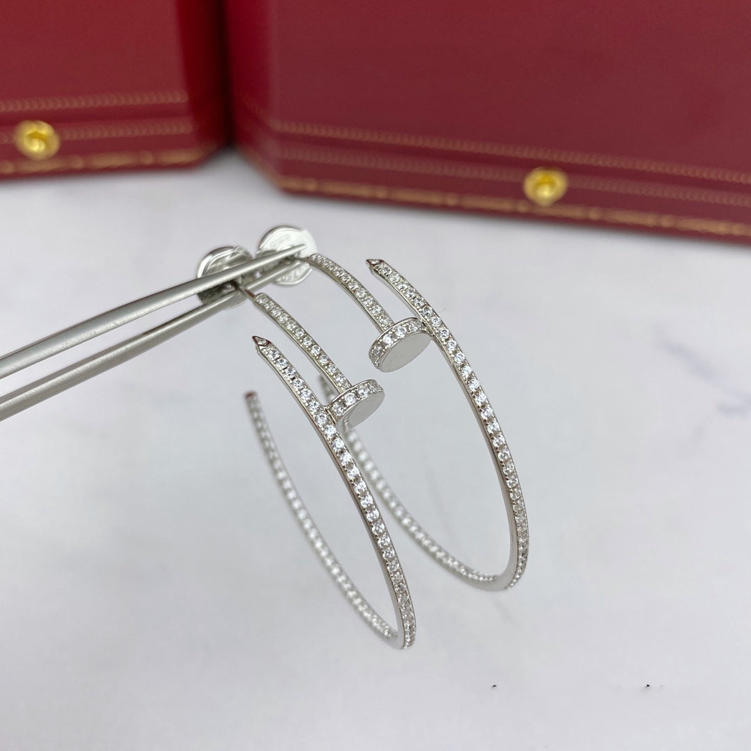 TimiJUSTE EARRINGS FULL DIAMONDS 1.8MM