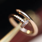 TimiJUSTE RING 2.65MM PINK GOLD DIAMOND