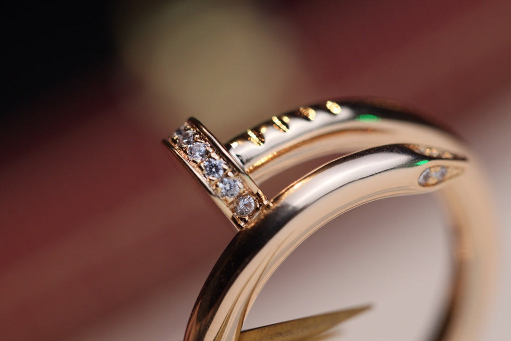 TimiJUSTE RING 2.65MM PINK GOLD DIAMOND