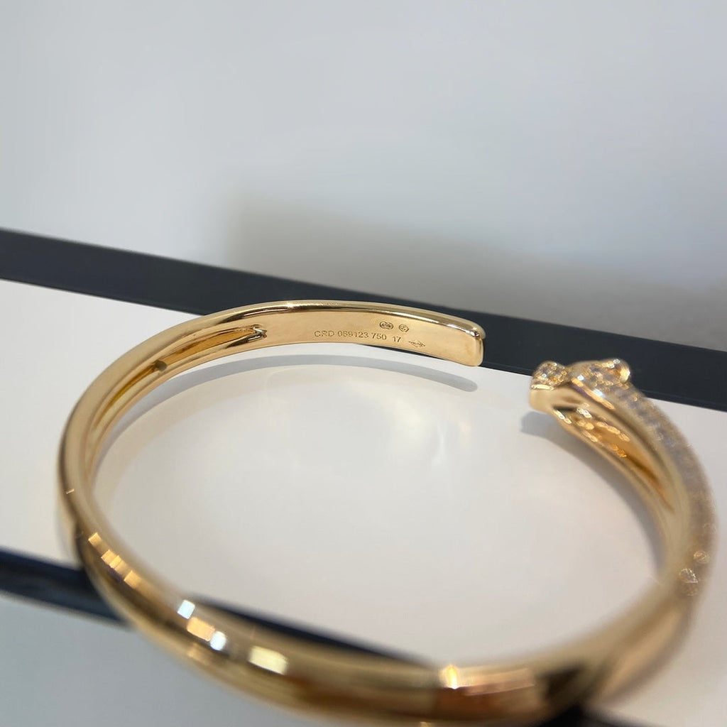 TimiPANTHERE GOLD DIAMOND OPEN BRACELET