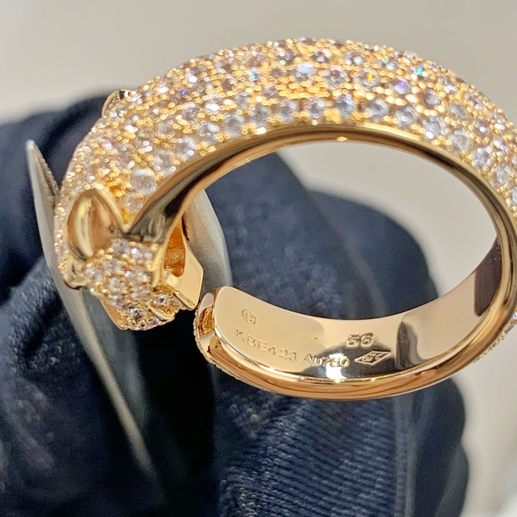 TimiPANTHERE PINK GOLD DIAMOND RING