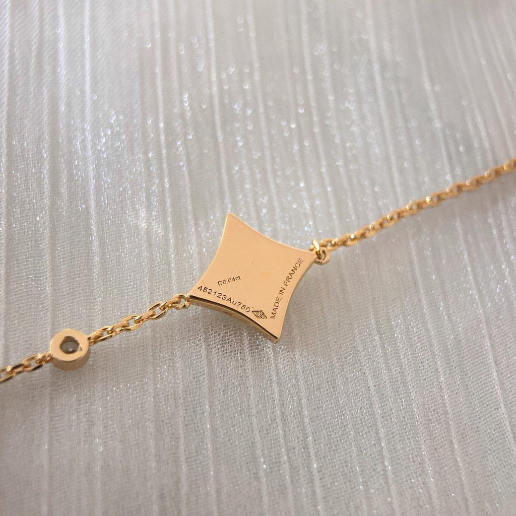 TimiCOLOR STAR PINK GOLD DIAMOND BRACELET