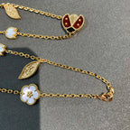 TimiLUCKY SPRING 15 MOTIFS GOLD NECKLACE