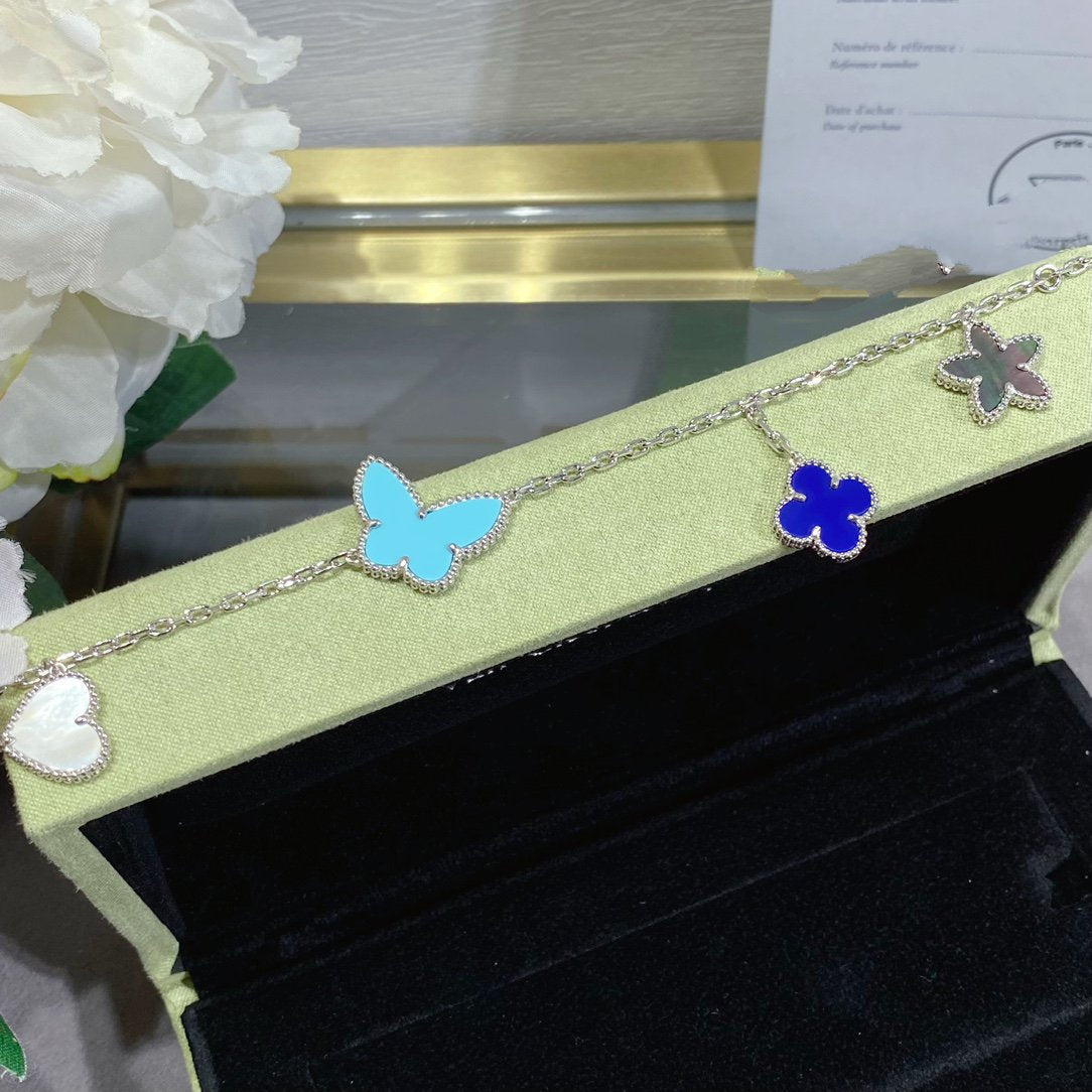 ¡®Timi¡¯LUCKY SPRING SILVER BRACELET 4 MOTIF