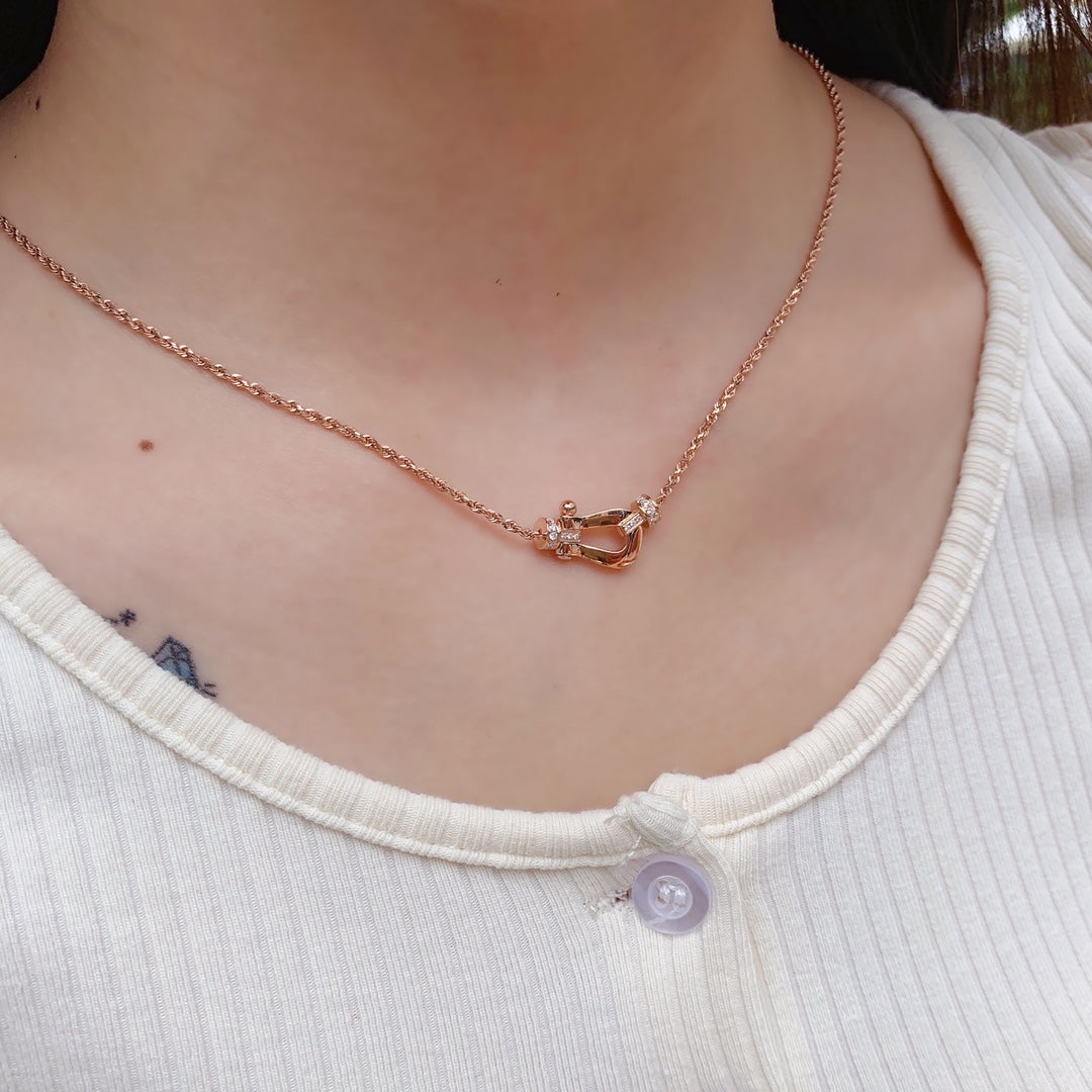 TimiFORCE 10 PINK GOLD DIAMOND NECKLACE