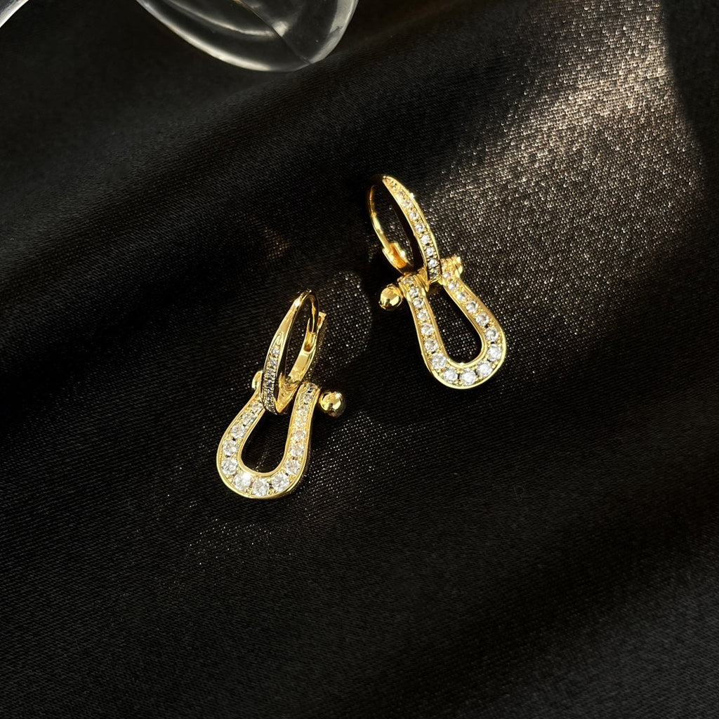 TimiFORCE 10 FULL DIAMOND DROP EARRINGS MEDIUM MODEL