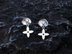 TimiVIDYLLE SILVER DIAMOND MINI DROP EARRINGS