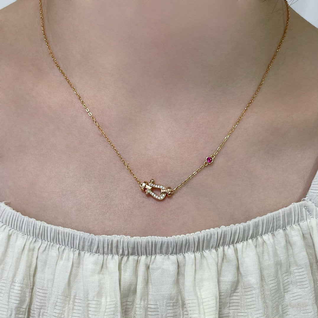 TimiFORCE 10 DIAMOND PINK GOLD NECKLACE