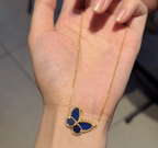 [Timi]BUTTERFLY BLUE   NECKLACE