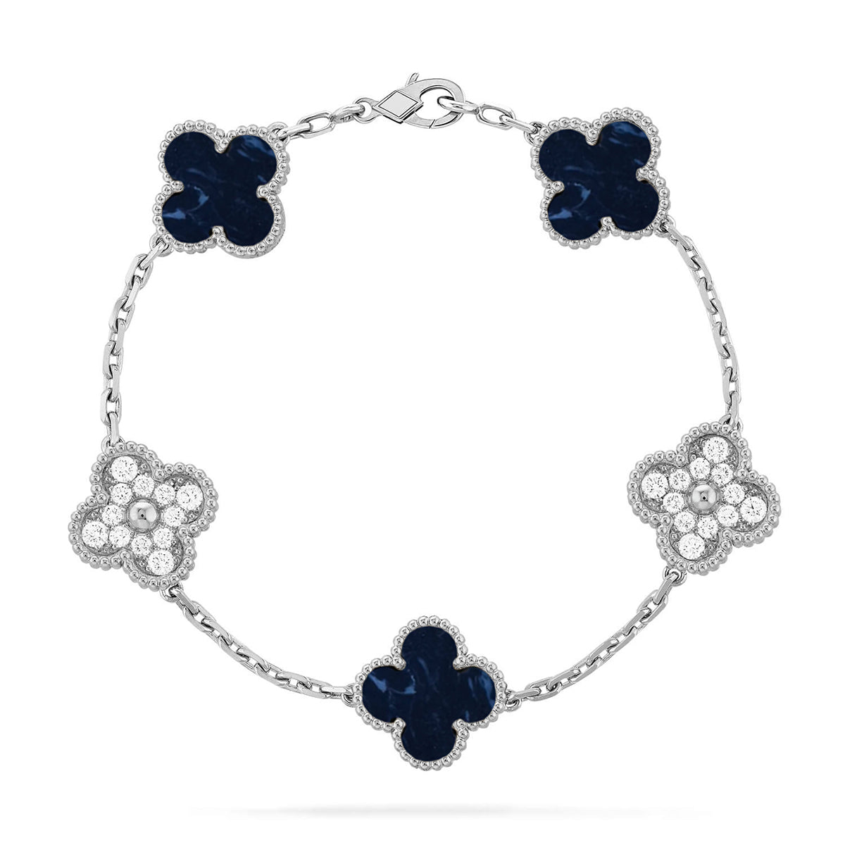 [Timi]New CLOVER 5 MOTIF PIETERSITE BRACELET COLLECTION
