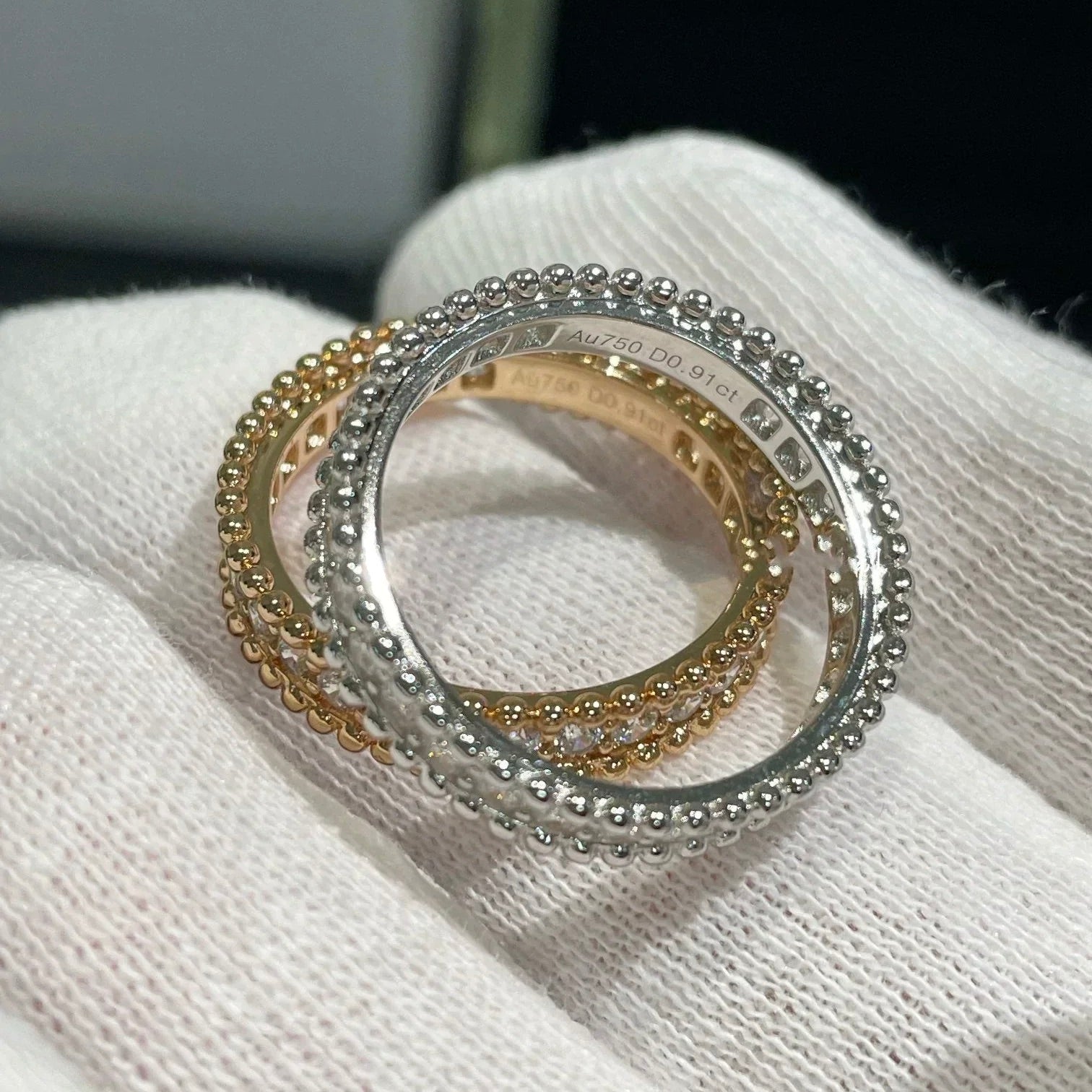 TimiPERLEE DIAMOND ROSE GOLD RING
