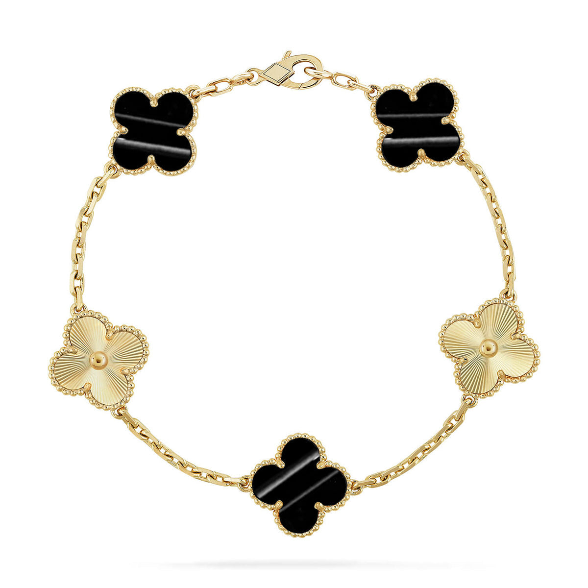[Timi]New  CLOVER 5 MOTIF PULSAR STONE BRACELET COLLECTION