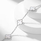 TimiCLOVER 10 MOTIFS WHITE MOTHER OF PEARL NECKLACE