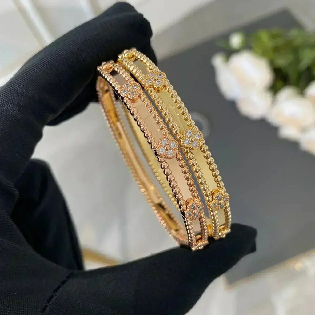 ¡®Timi¡¯CLOVER BRACELET 4MM DIAMONDS