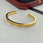 TimiLOVE BRACELET 6.1MM 1 DIAMOND OPEN CUFF
