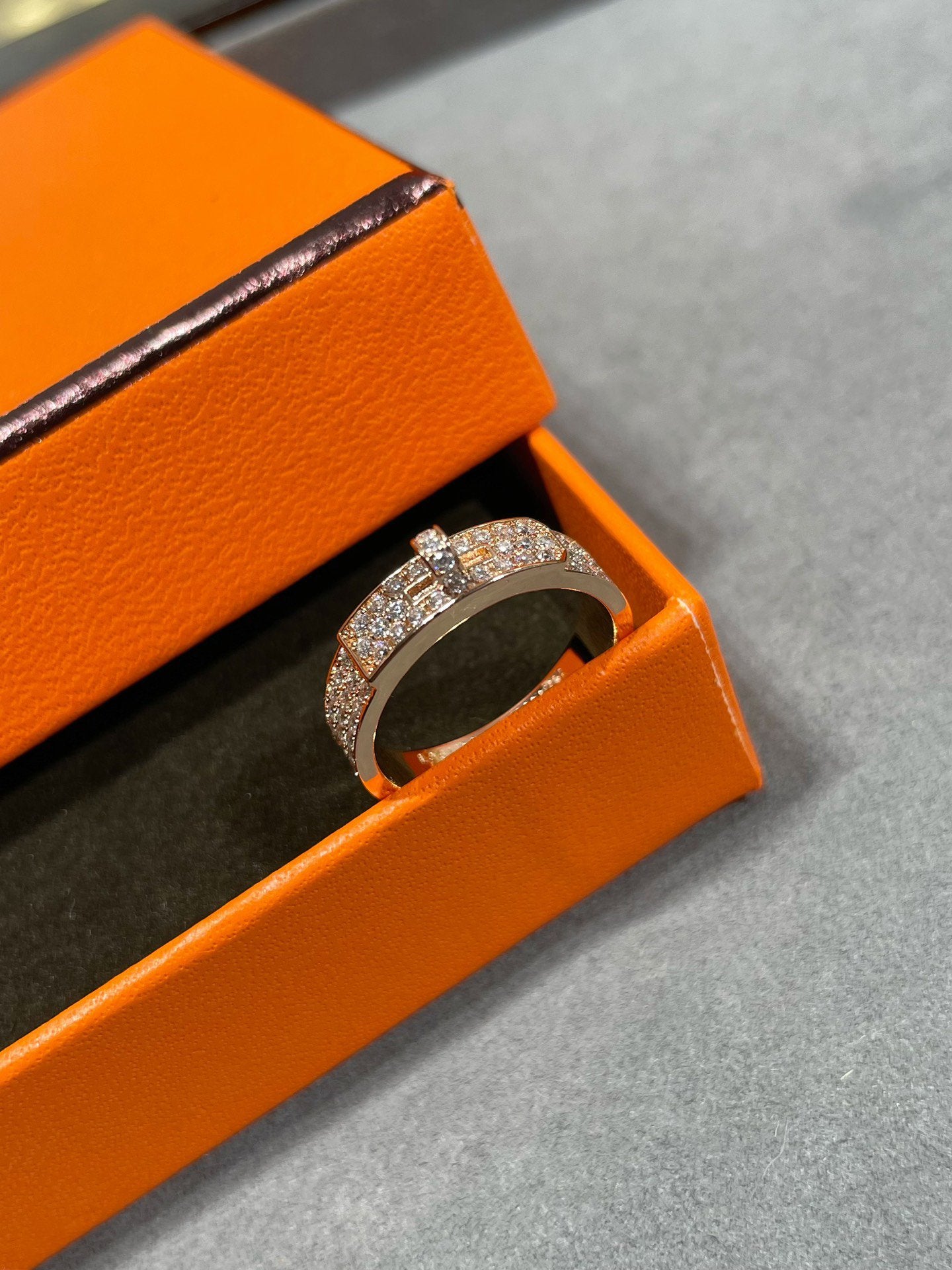 TimiKELLY PINK GOLD DIAMOND RING