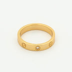 TimiLOVE RING 4MM 1 DIAMOND PINK GOLD