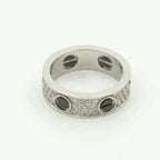 TimiLOVE RING 5.5MM DIAMONDS PAVED CERAMIC
