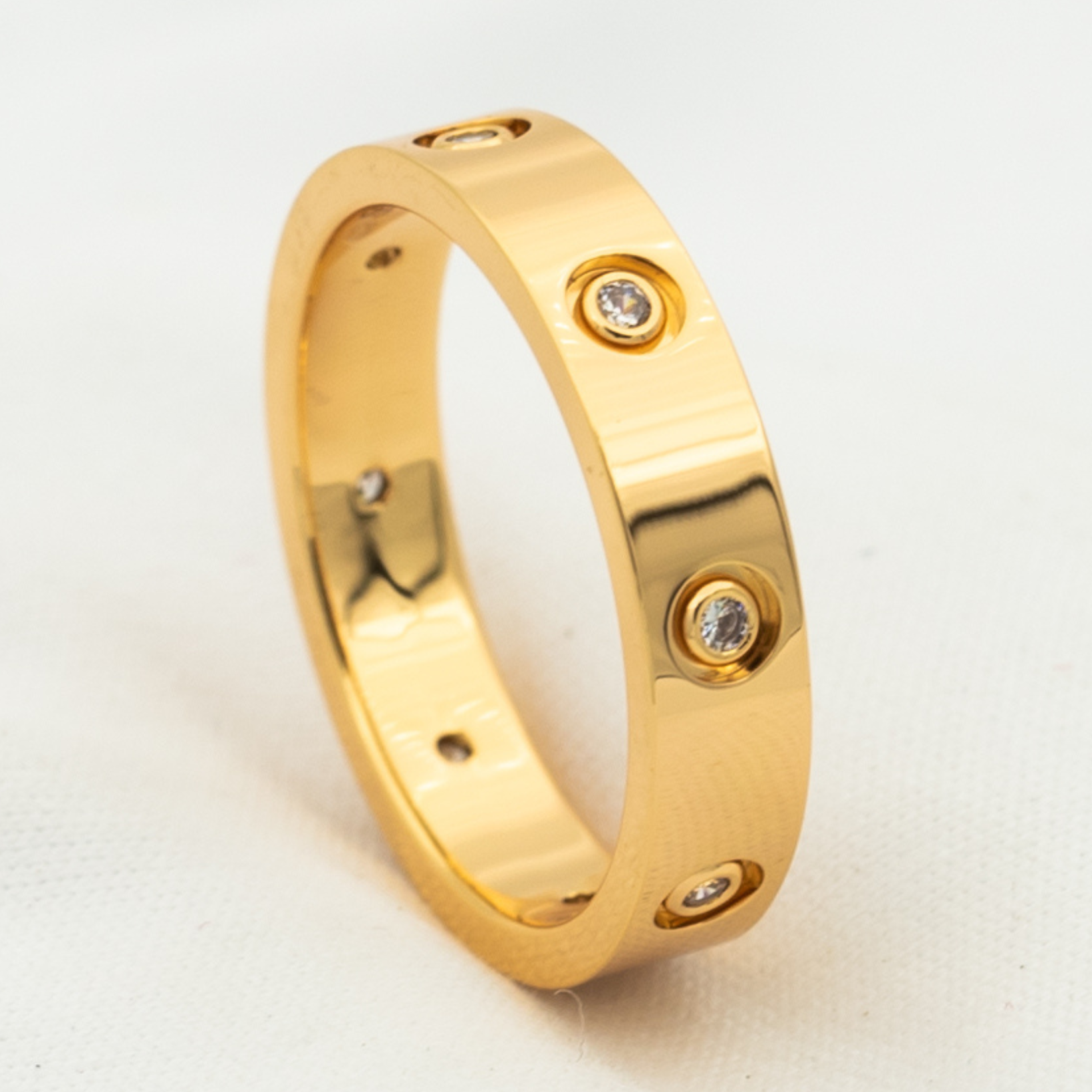 TimiLOVE RING 3.6MM 8 DIAMONDS