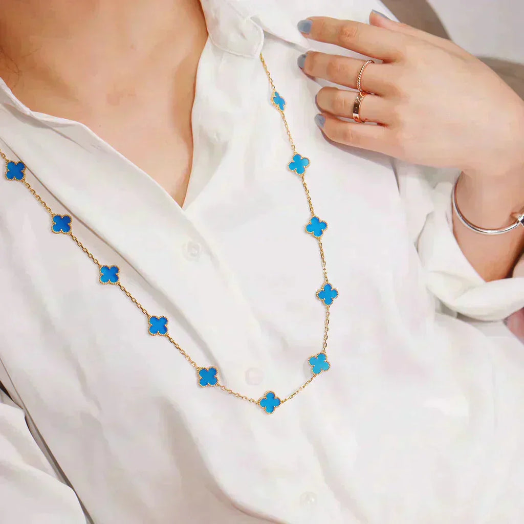 TimiCLOVER 20 MOTIFS TURQUOISE GOLD