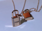 TimiHM ADVANCED NICHE LOCK HEAD NECKLACE DIAMONDS