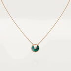 TimiAMULETTE ROSE GOLD MALACHITE NECKLACE