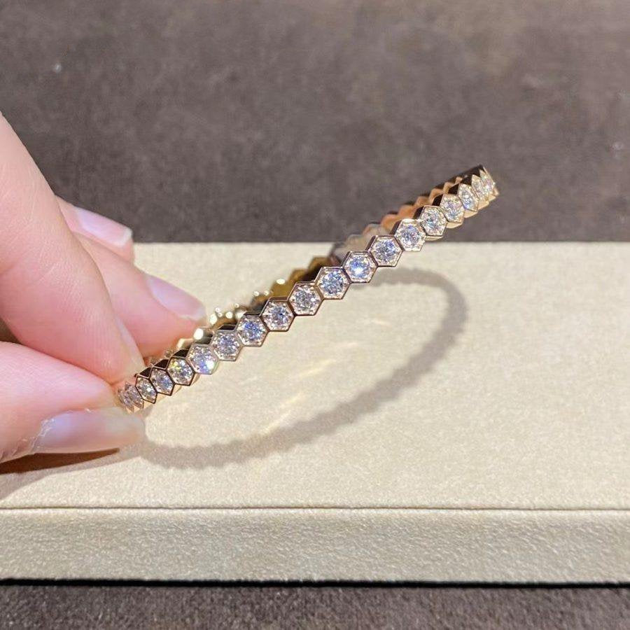 TimiBEE LOVE GOLD BRACELET FULL DIAMOND