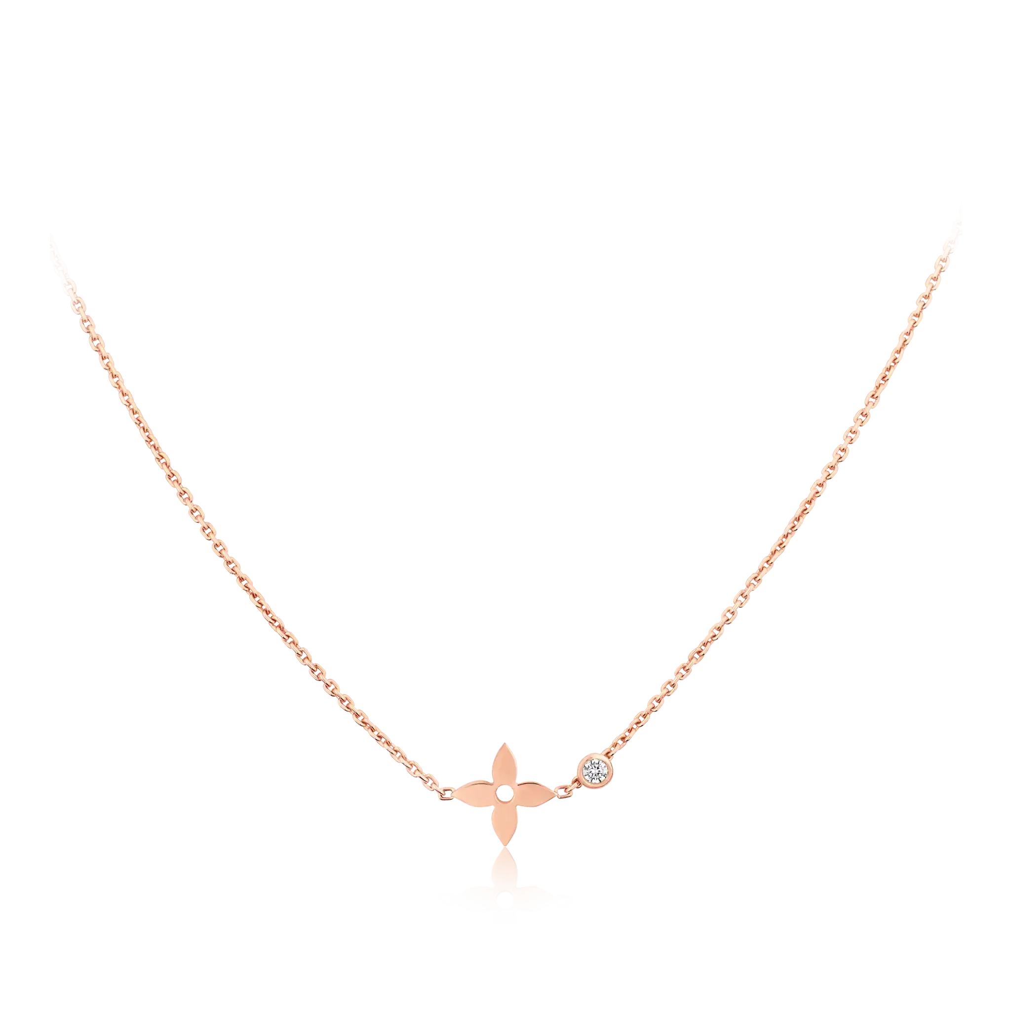 TimiBLOSSOM PENDANT PINK GOLD AND DIAMOND