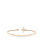 TimiIDYLLE PINK GOLD OPEN BRACELET DIAMOND PAVED