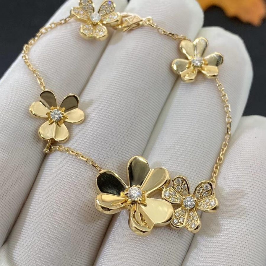 ¡®Timi¡¯FRIVOLE GOLD 5 FLOWERS BRACELET