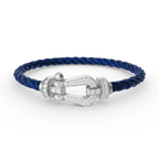 TimiFORCE LARGE HORSESHOE FULL DIAMOND BRACELET SILVER